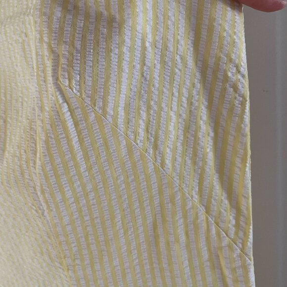 1960s Vintage Yellow Cotton Summer Mini Dress - Picture 5 of 5